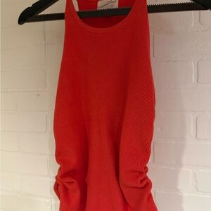 Universal Thread Red Ribbed Tank Top